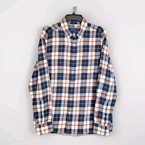 Vineyard Vines Flannel Shirt Men's Medium Plaid Long Sleeve Cotton